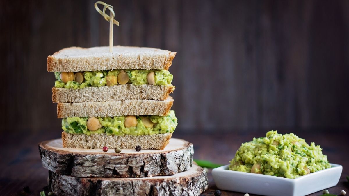 Smashed Chickpea and Avocado Sandwiches