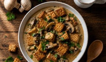 tempeh mushroom sauce recipe with coconut milk